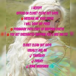 HEADS UP 🎉 OFFERS ACCEPTED ON CLOSET CLEAROUT DAYS